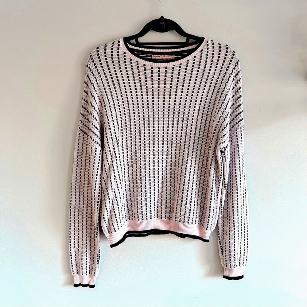 Bershka Check Print Sweater